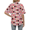 Chihuahua Pattern Print Design 01 Women's Hawaiian Shirt