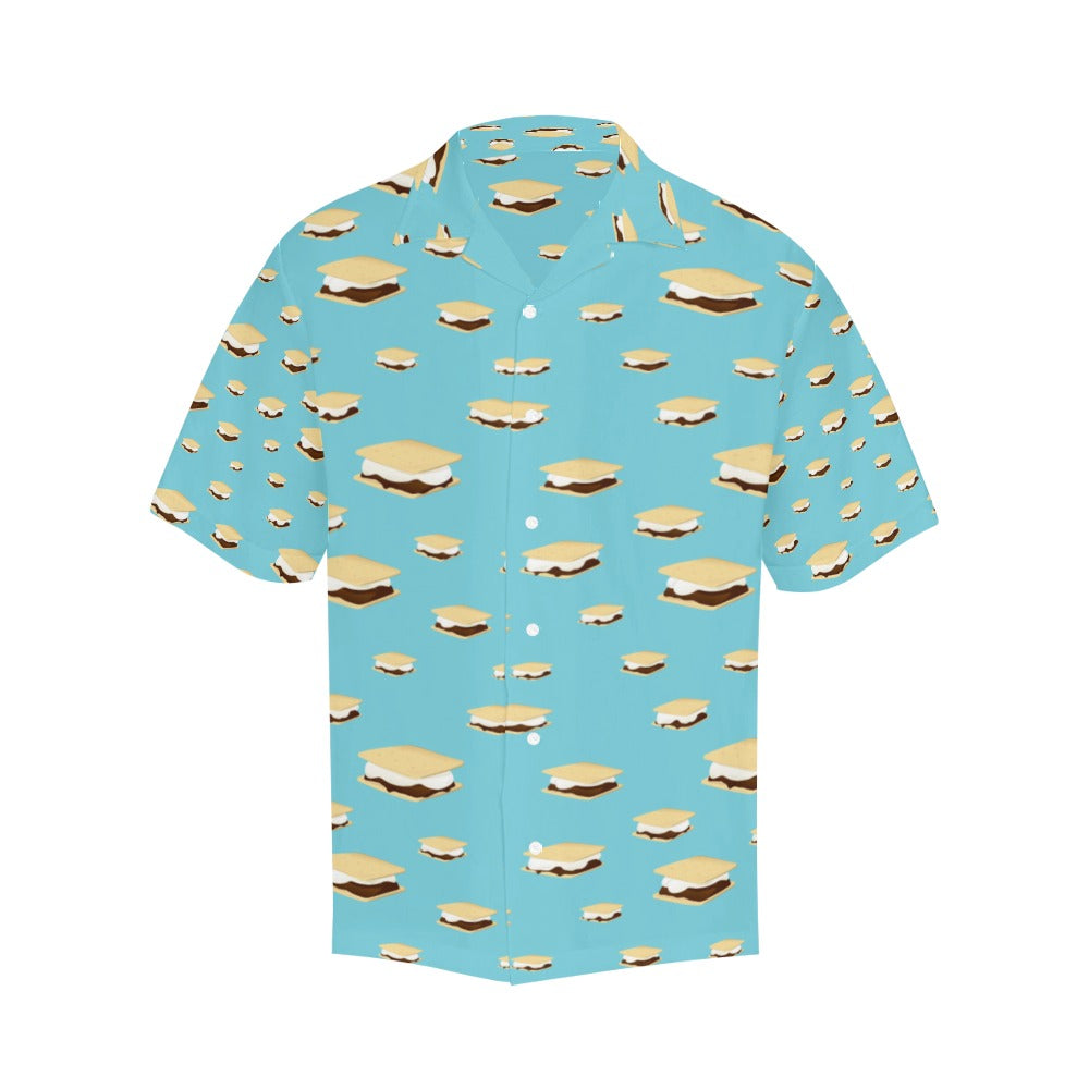 S_Mores Print Design LKS302 Men's Hawaiian Shirt