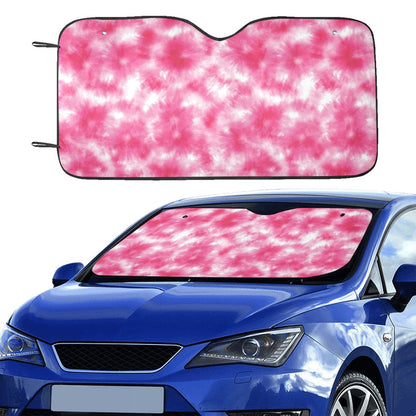 Tie Dye Pink Print Design LKS304 Car front Windshield Sun Shade