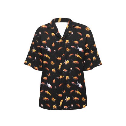 Goldfish Print Design LKS402 Women's Hawaiian Shirt