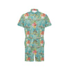 Sea Turtle Pattern Print Design T012 Men's Romper