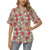 Skull Bone Rose Print Design LKS303 Women's Hawaiian Shirt