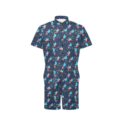 Fairy with flower Print Pattern Men's Romper