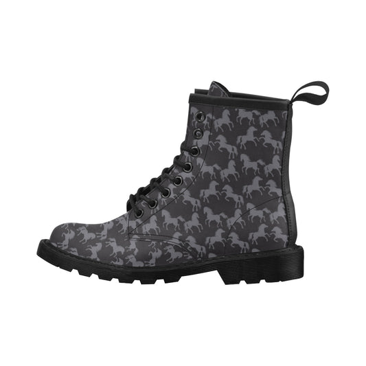 Horse Print Design LKS305 Women's Boots