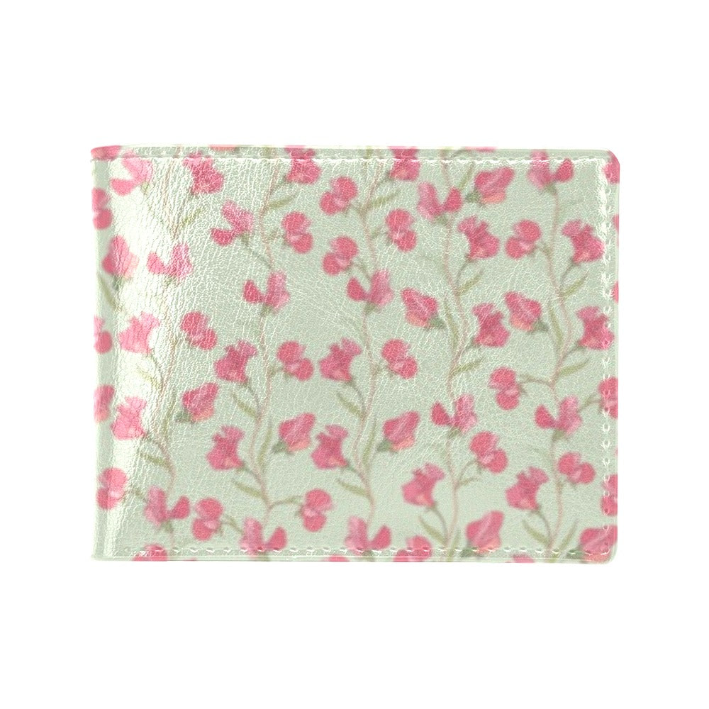 Sweet Pea Print Design LKS301 Men's ID Card Wallet