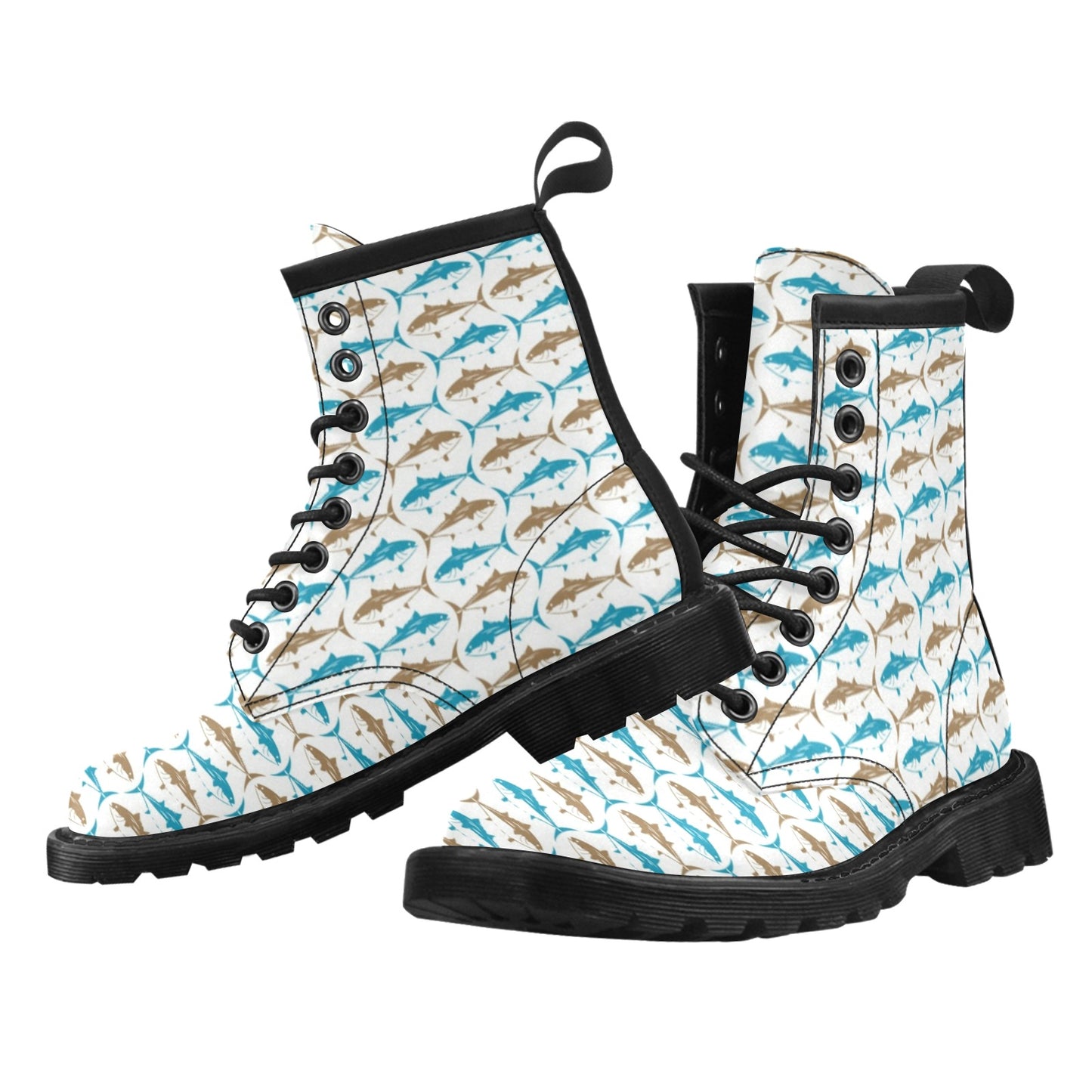 Tuna Fish Print Design LKS301 Women's Boots