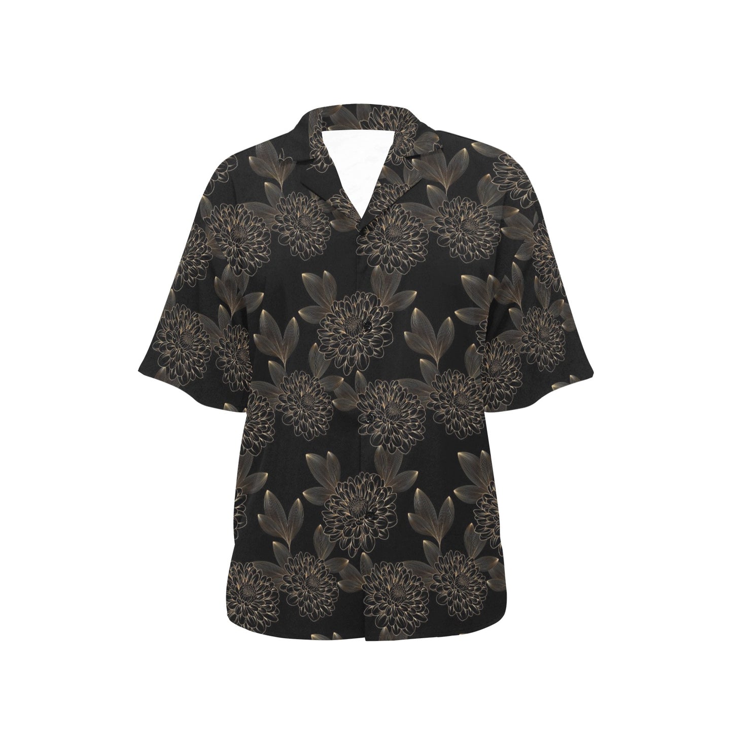 Dahlia Pattern Print Design DH04 Women's Hawaiian Shirt