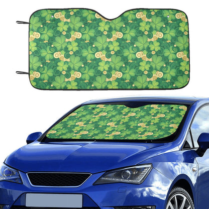 Shamrock Print Design LKS301 Car front Windshield Sun Shade