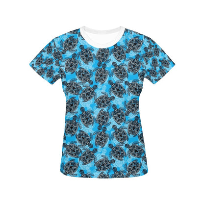 Tribal Pattern Print Design LKS307 Women's  T-shirt