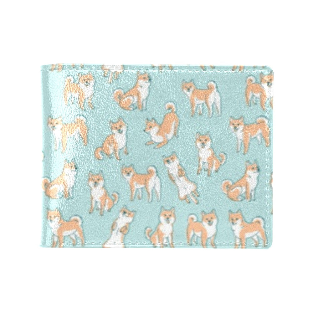 Shiba Inu Print Design LKS304 Men's ID Card Wallet