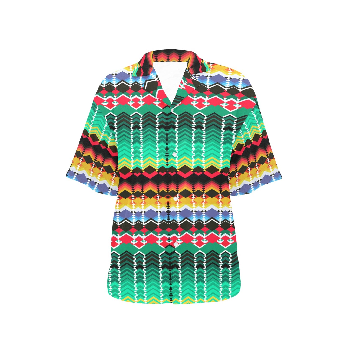 Serape Print Design LKS307 Women's Hawaiian Shirt