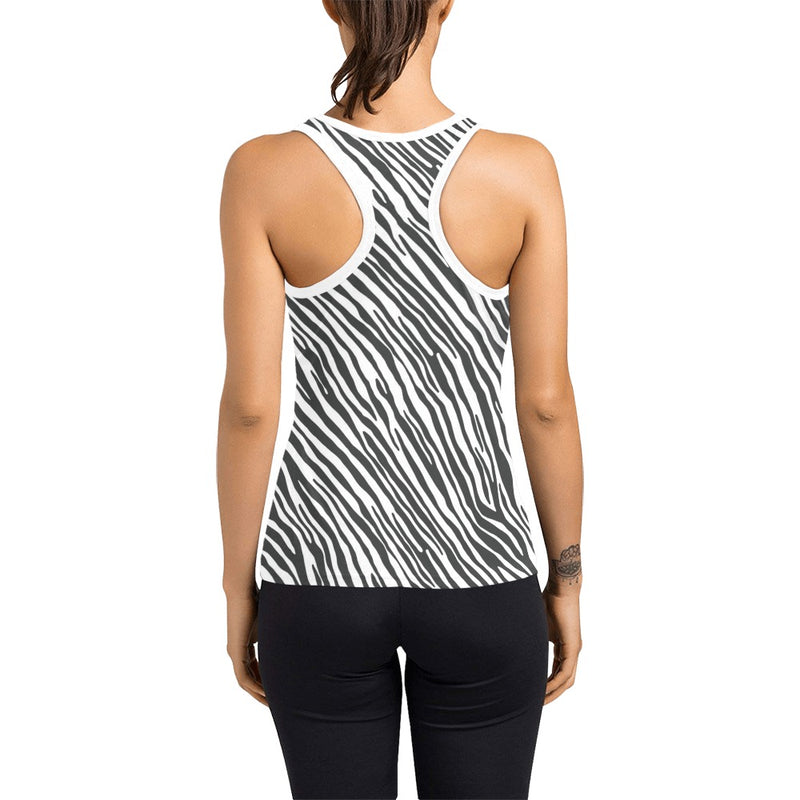 Zebra Classic Print Design LKS302 Women's Racerback Tank Top