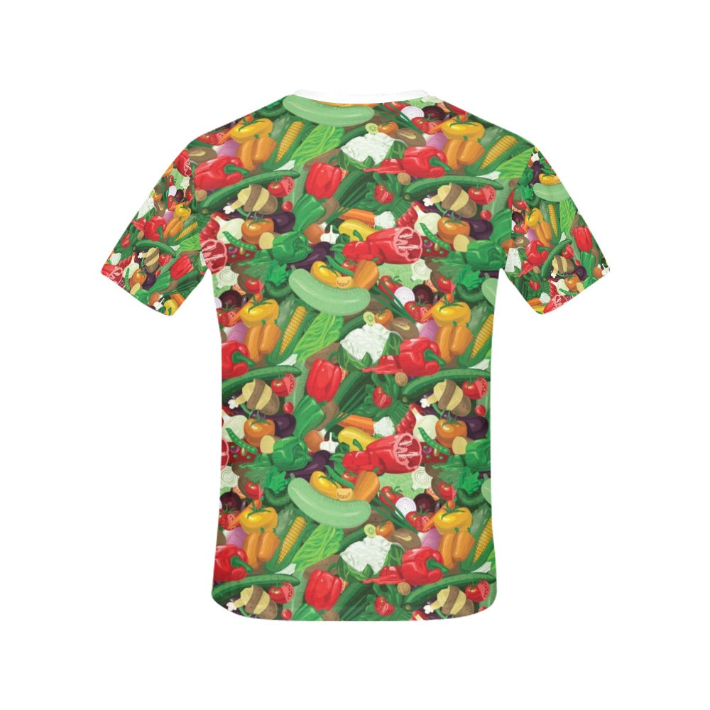 Salad Mix Vegetableprint Design LKS301 Women's  T-shirt