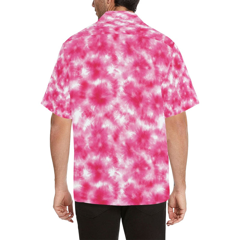 Tie Dye Pink Print Design LKS304 Men's Hawaiian Shirt