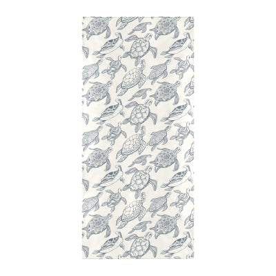 Sea Turtle Print Design LKS304 Beach Towel 32" x 71"