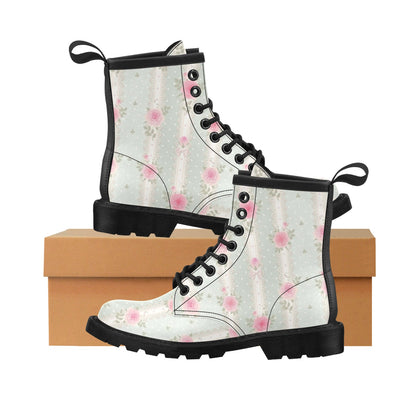 Rose Pattern Print Design RO016 Women's Boots