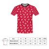 Bandana Red Paisley Print Design LKS305 Men's All Over Print T-shirt