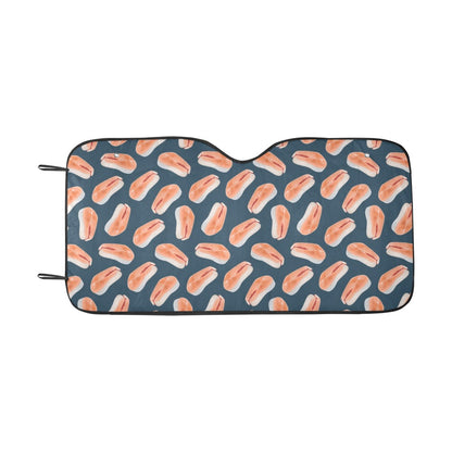 Salmon Steak Print Design LKS306 Car front Windshield Sun Shade