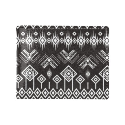 Tribal Pattern Print Design LKS304 Men's ID Card Wallet