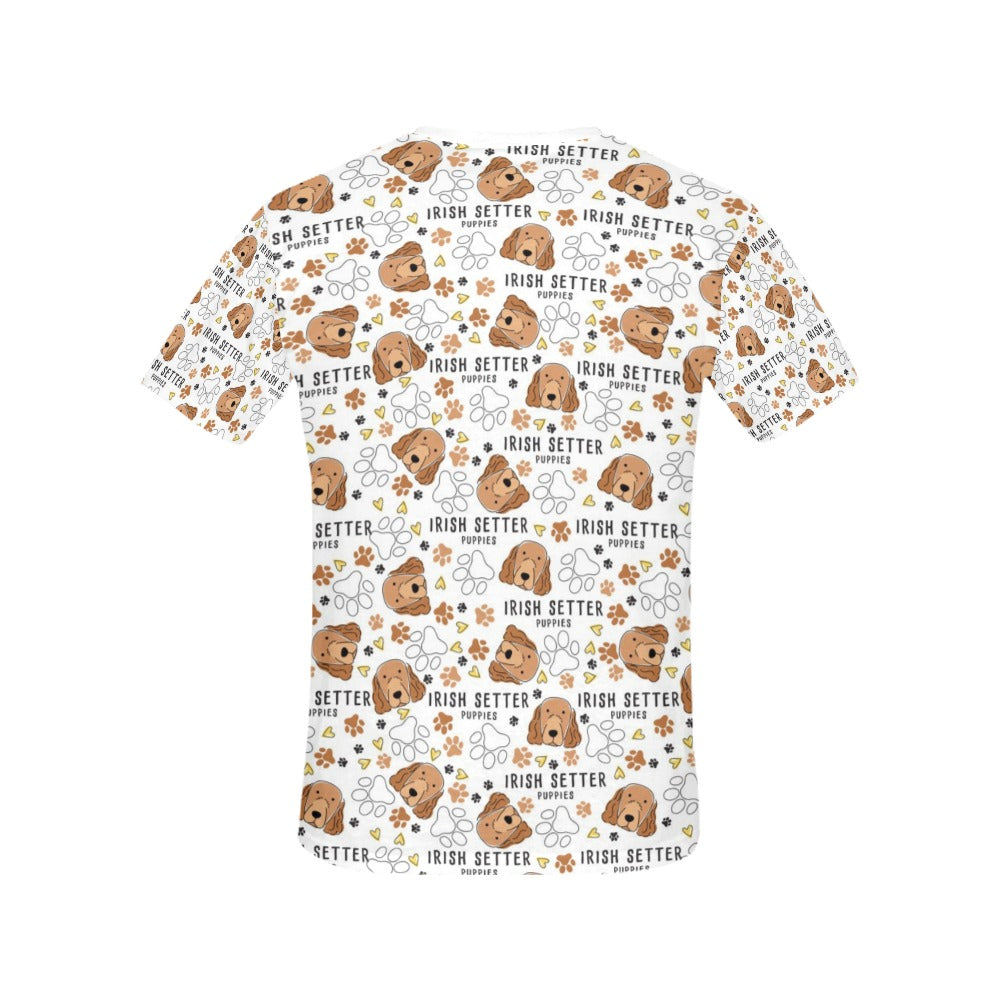 Setters Irish Print Design LKS301 Women's  T-shirt