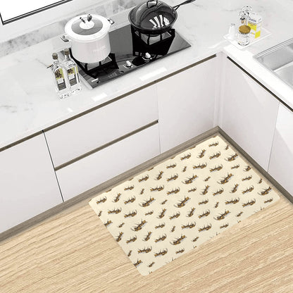 Bee Print Design LKS306 Kitchen Mat