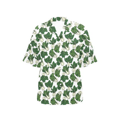 Bok Choy Pattern Print Design 02 Women's Hawaiian Shirt
