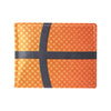 Basketball Texture Print Pattern Men's ID Card Wallet