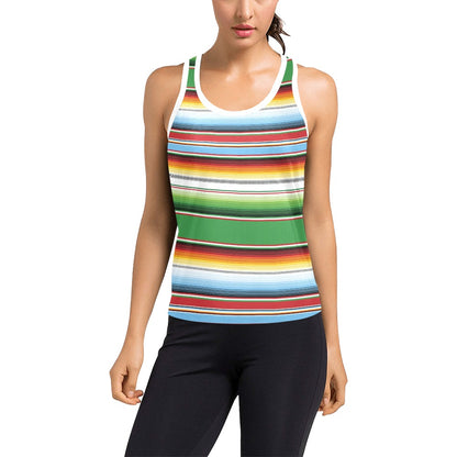Serape Print Design LKS302 Women's Racerback Tank Top