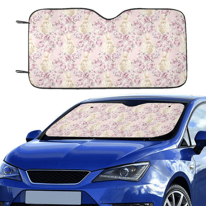 Rabbit Print Design LKS403 Car front Windshield Sun Shade