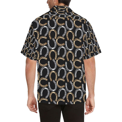 Horseshoe Print Design LKS305 Men's Hawaiian Shirt