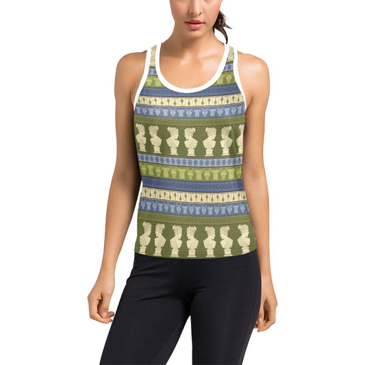 Ancient Greek Statue Print Design LKS301 Women's Racerback Tank Top
