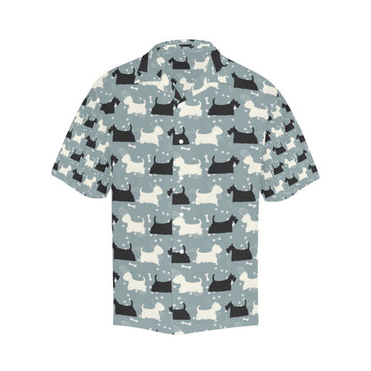 Scottish Terriers Print Design LKS301 Men's Hawaiian Shirt