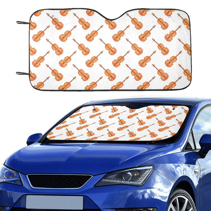Violin Print Design LKS401 Car front Windshield Sun Shade