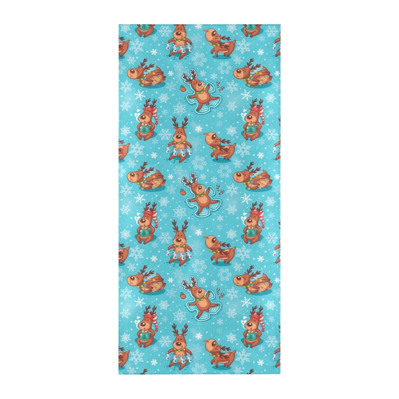 Reindeer Print Design LKS402 Beach Towel 32" x 71"