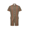 Kente Classic Design African Print Men's Romper