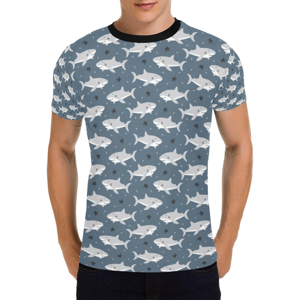 Shark Print Design LKS305 Men's All Over Print T-shirt