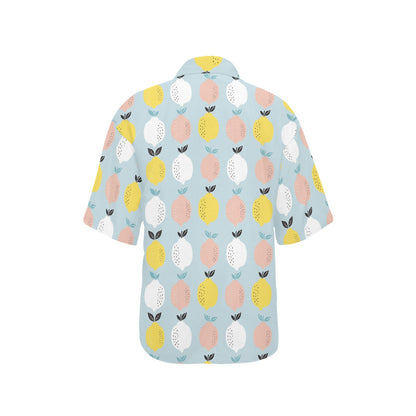 Citrus  Pattern Print Design 03 Women's Hawaiian Shirt