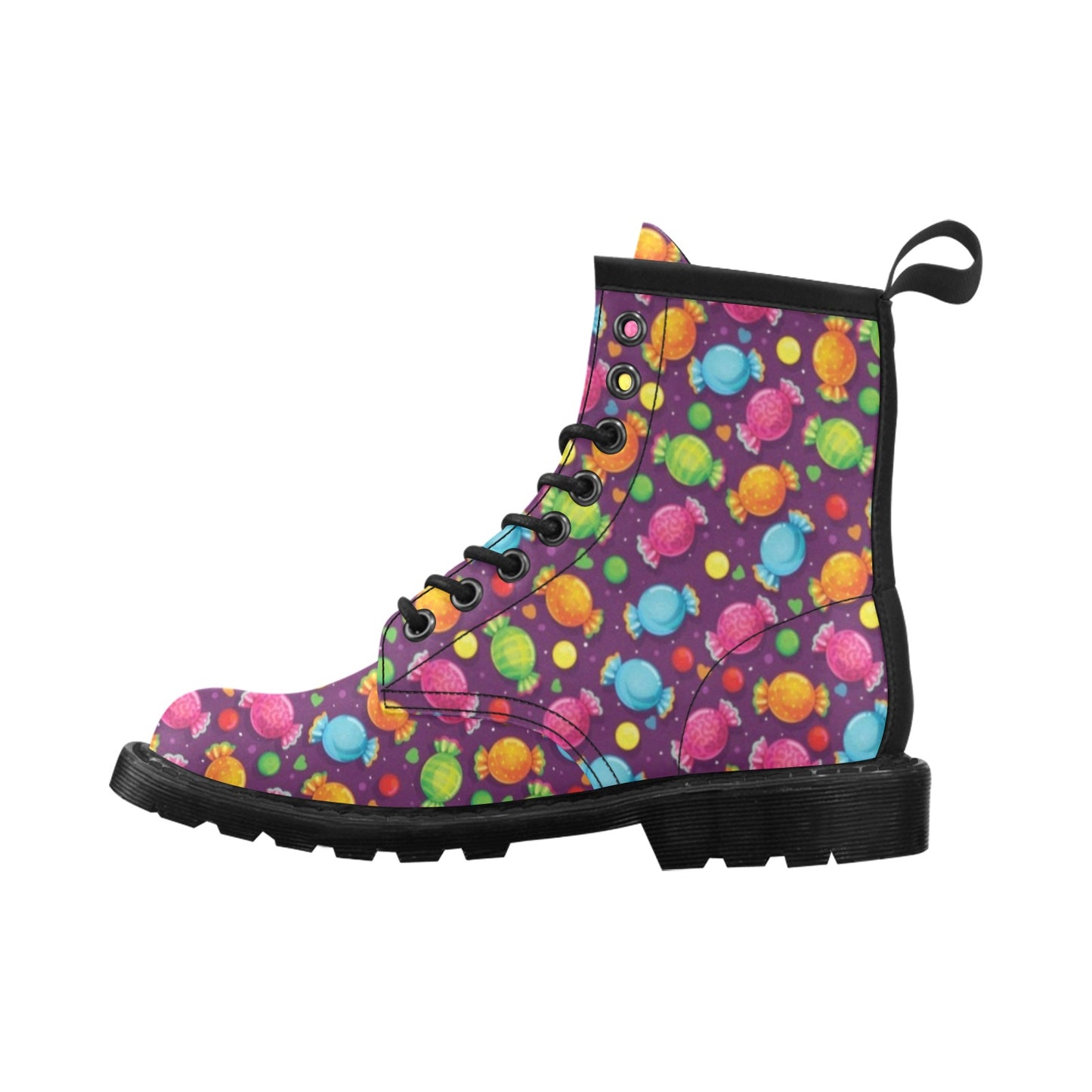 Candy Pattern Print Design CA05 Women's Boots