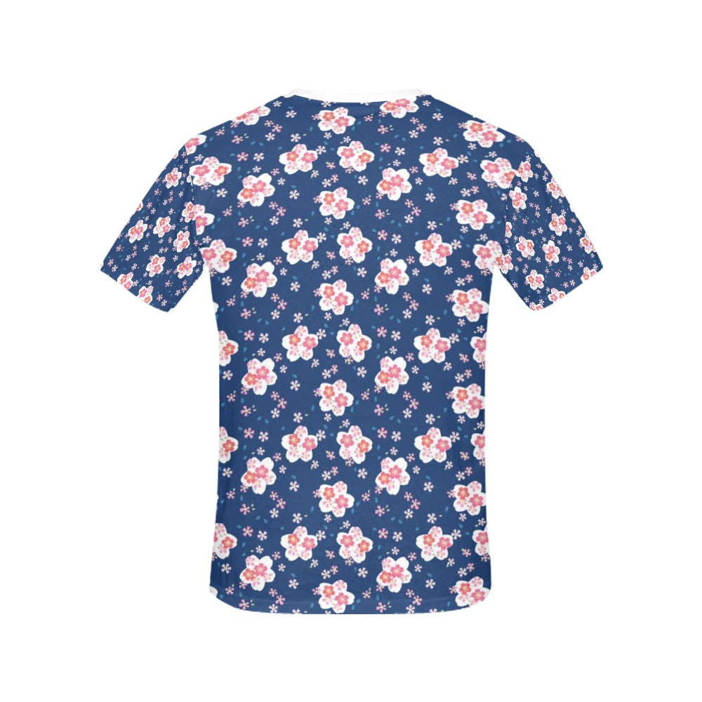 Sakura Print Design LKS306 Women's  T-shirt