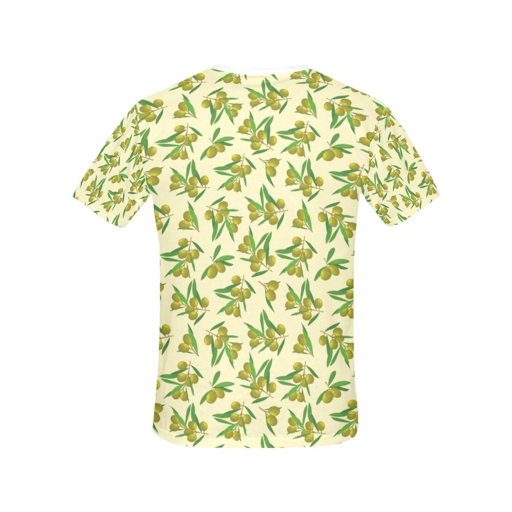 Olive Print Design LKS302 Women's  T-shirt