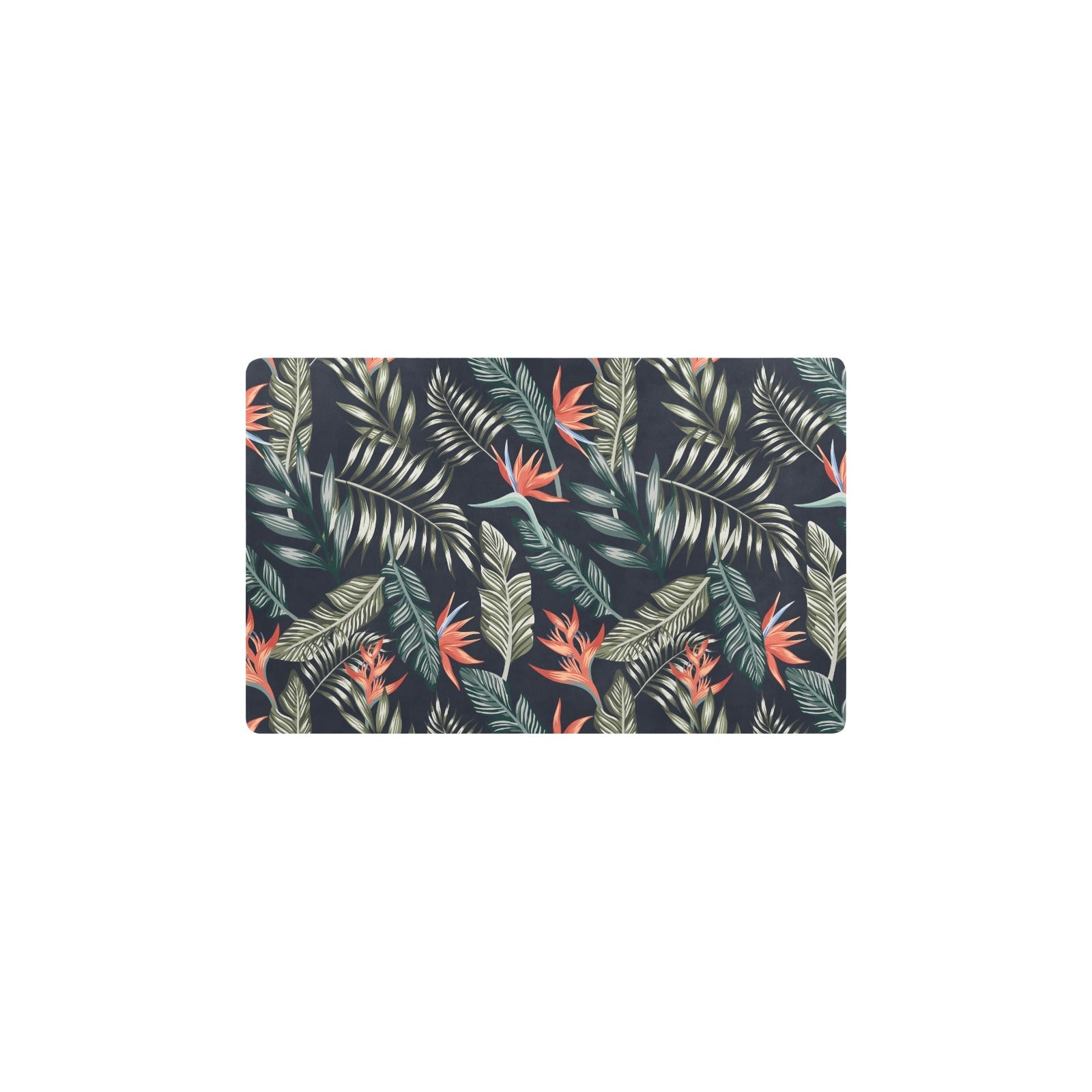 Bird Of Paradise Pattern Print Design BOP02 Kitchen Mat