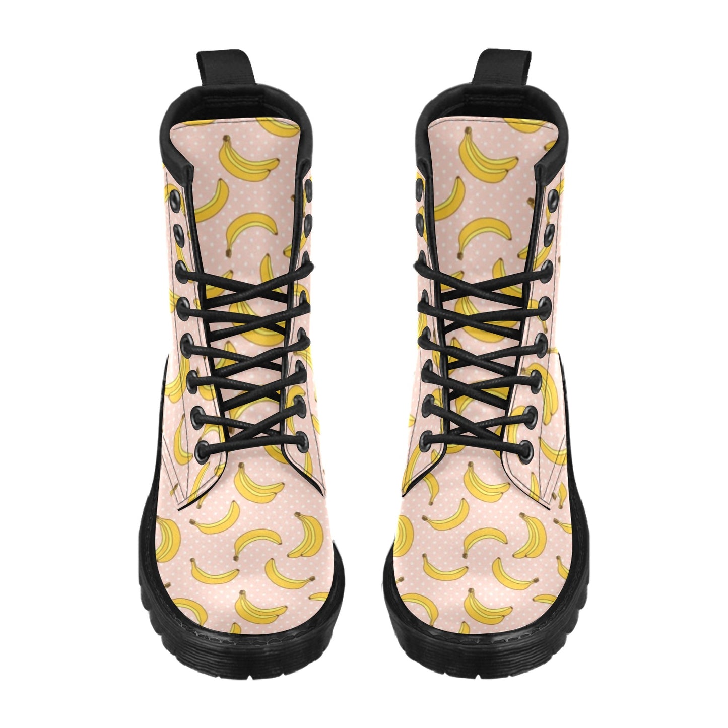 Banana Pattern Print Design BA06 Women's Boots