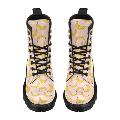 Banana Pattern Print Design BA06 Women's Boots