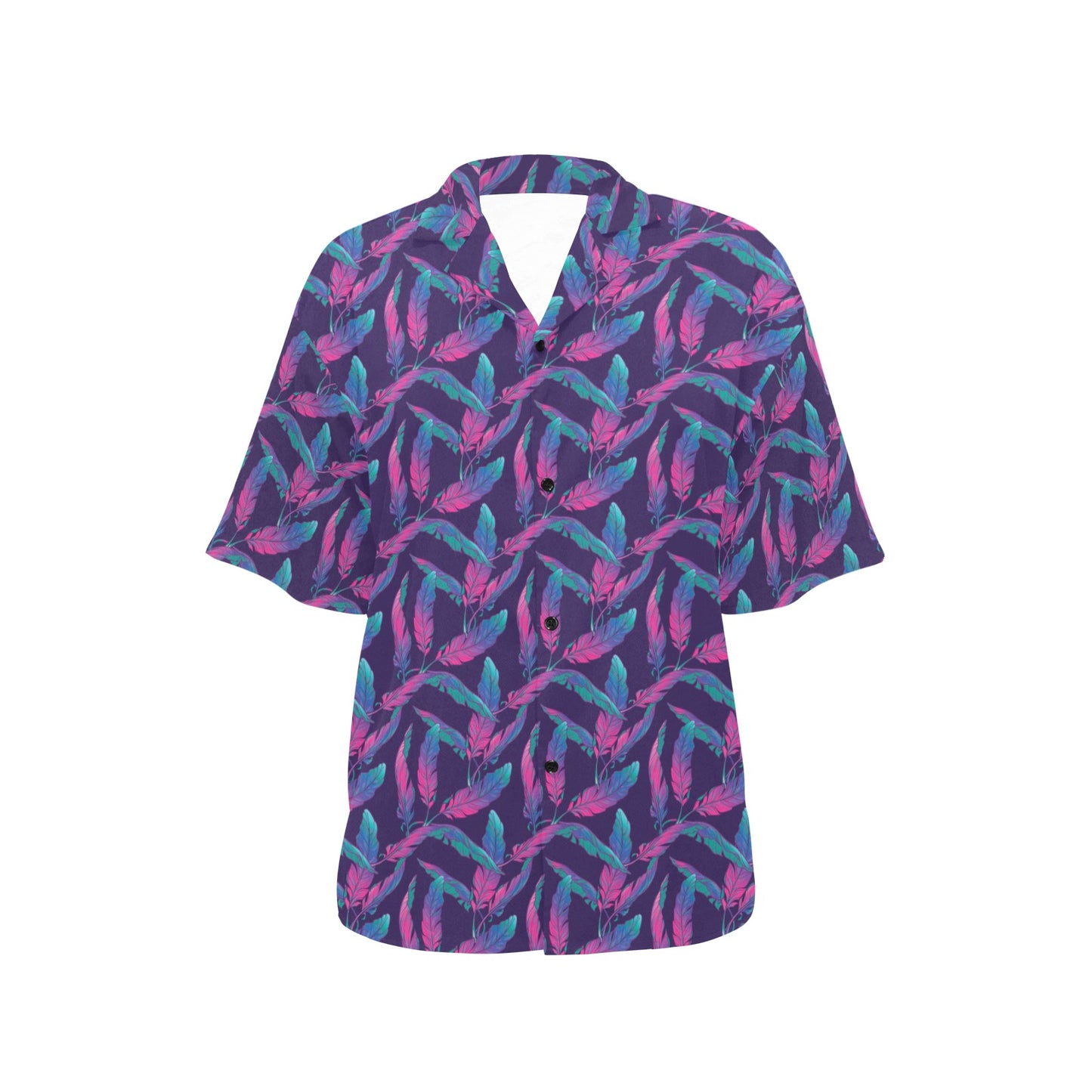 Banana Leaf Pattern Print Design 08 Women's Hawaiian Shirt
