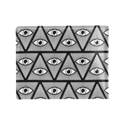 Third Eye Pattern Print Design LKS304 Men's ID Card Wallet