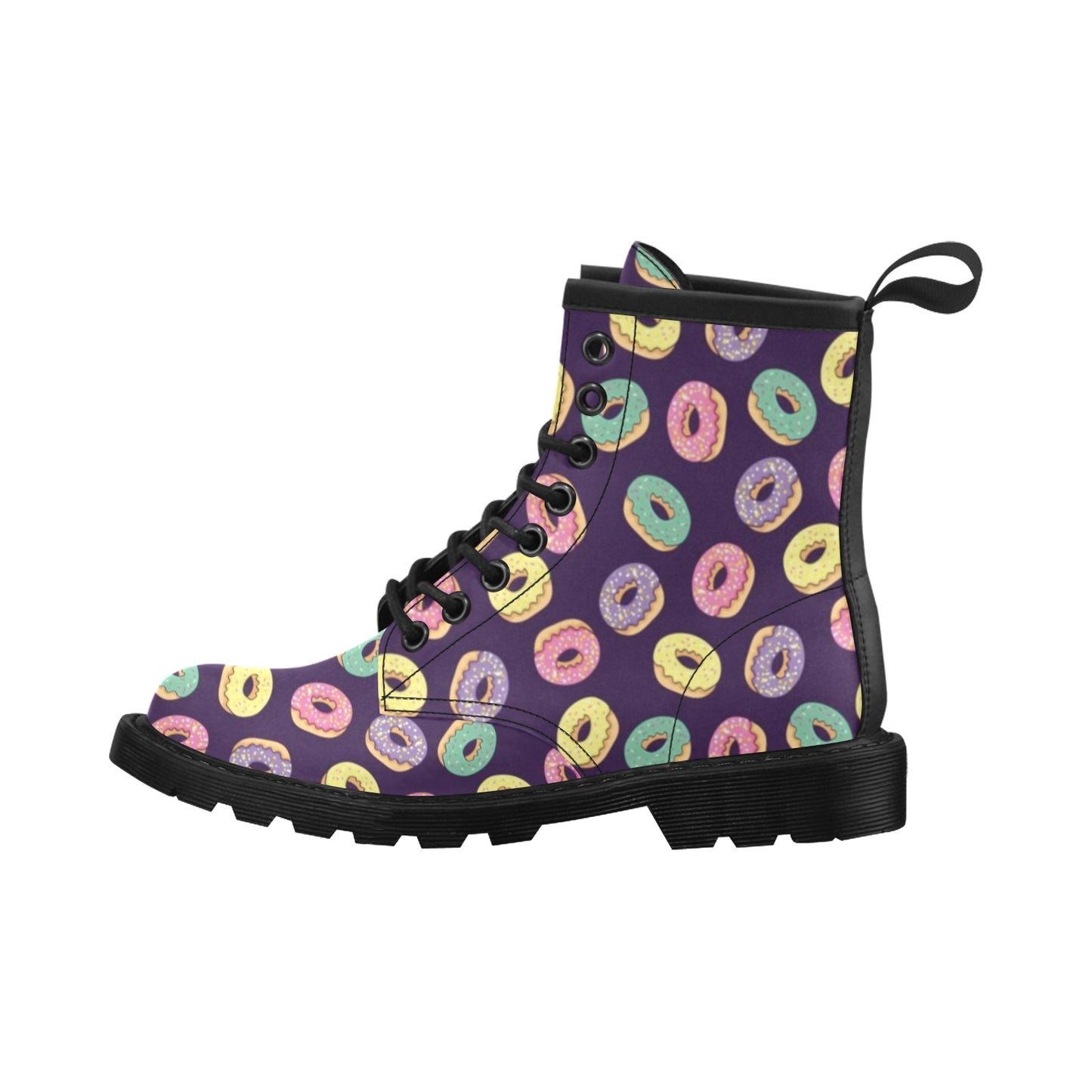 Donut Pattern Print Design DN08 Women's Boots