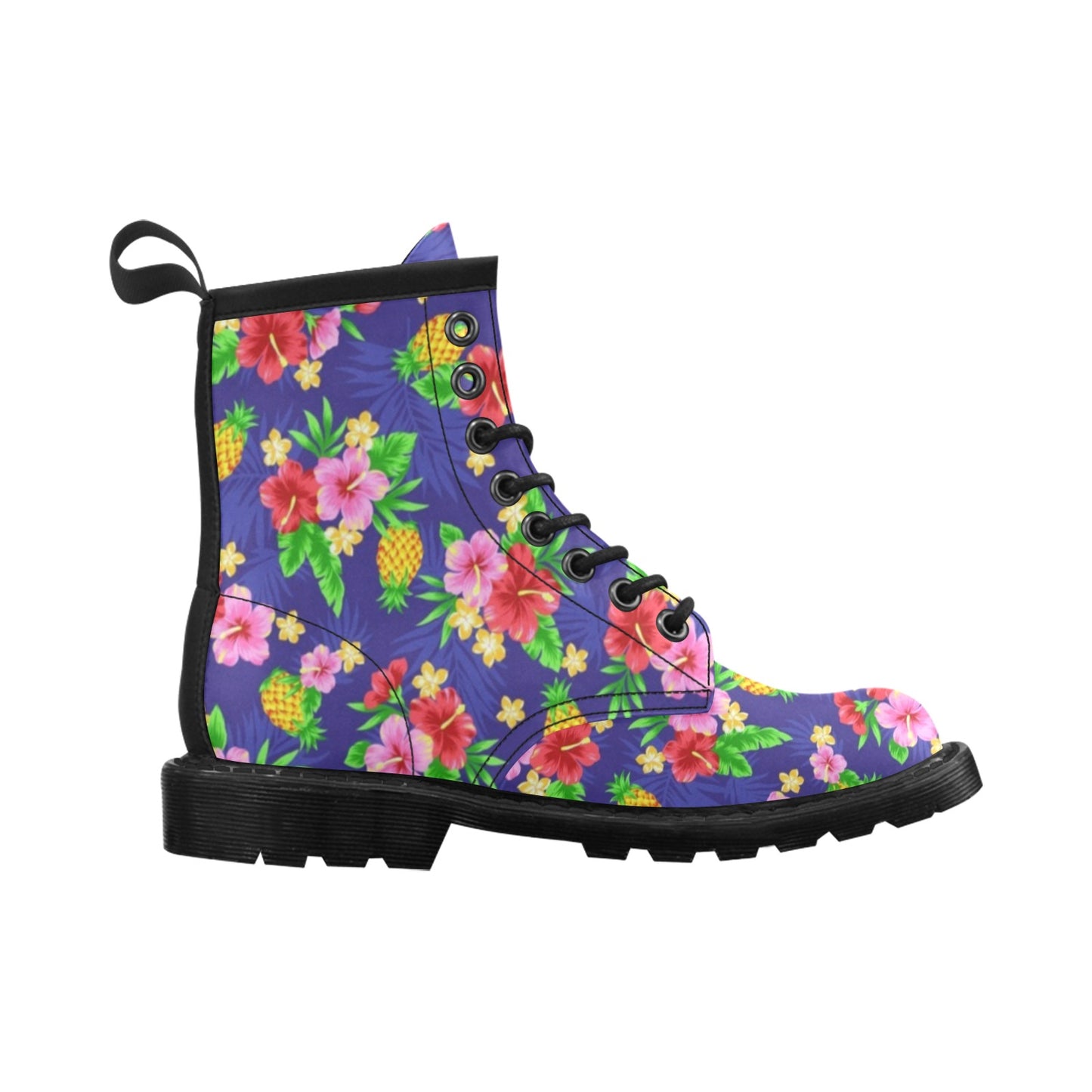 Hawaiian Themed Pattern Print Design H05 Women's Boots