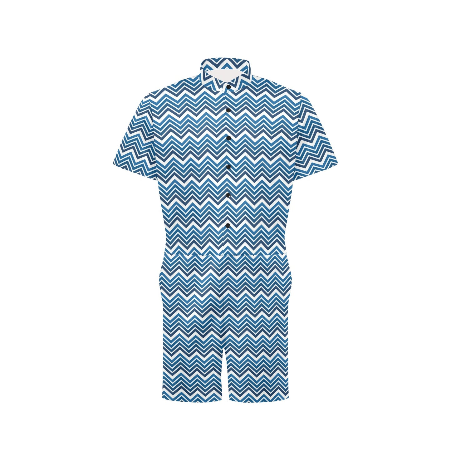 Chevron Print Design LKS403 Men's Romper