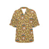 Native Indian Buffalo head Women's Hawaiian Shirt