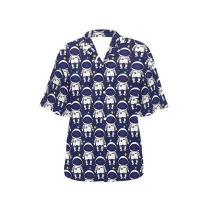 Astronaut Pattern Print Design 01 Women's Hawaiian Shirt